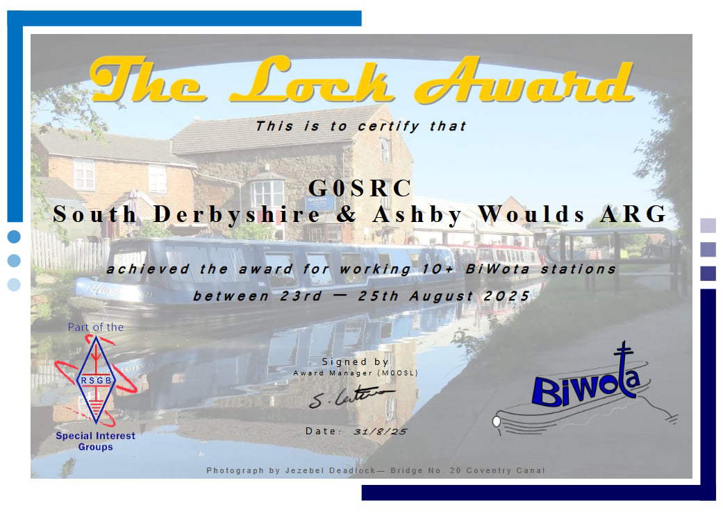 The Lock Award Certificate